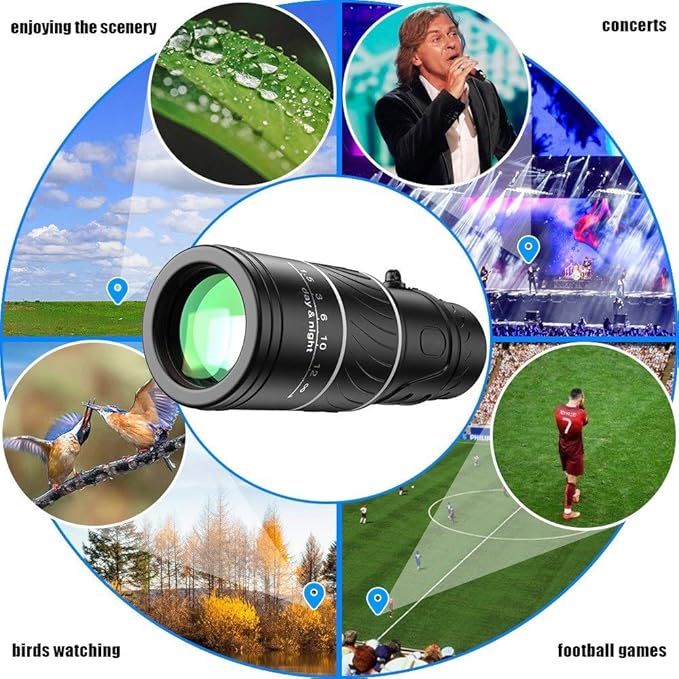 MONOCULAR DE GRADO MILITAR | SUPER ZOOM Y TRIPODE GRATIS