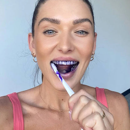 Hismile v34 Corrector de color, corrector de manchas de dientes, potenciador de blanqueamiento de dientes, pasta de dientes morada, corrección de color, Hismile V34